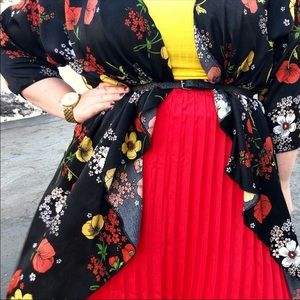 Large floral lularoe Shirley...silky material.